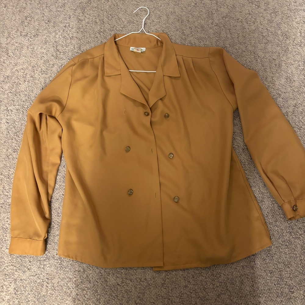 Vintage Butter Yellow Blouse